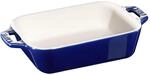Staub Ceramique Auflaufform 14 x 11 cm, rechteckig, Dunkelblau, Keramik