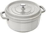 Staub La Cocotte Cocotte 22 cm, rund, Weisser Tr&uuml;ffel, Gusseisen