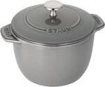 Staub La Cocotte Reis-Cocotte 16 cm, rund, Graphit-Grau, Gusseisen