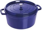 Staub La Cocotte Cocotte 30 cm, rund, Dunkelblau, Gusseisen