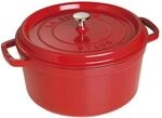Staub La Cocotte Cocotte 30 cm, rund, Kirsch-Rot, Gusseisen