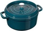 Staub La Cocotte Cocotte 22 cm, rund, La-Mer, Gusseisen