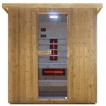 LAHTI Au&szlig;ensauna Infra & Sauna f&uuml;r 4-6 Personen; 198x181,5x202 cm