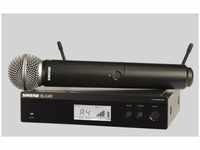 Shure BLX24RE/SM58 Funksystem mit SM58 Mikrofon und Rackempfänger 614-638 MHz...