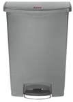 Rubbermaid Tretm&uuml;lleimer Slim Jim&reg; Step-On, Kunststoff, 90 Liter, Hochwertiger