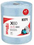 FamPro Tissue Germany GmbH WYPALL* X60 Wischt&uuml;cher, perforiert, gepr&auml;gt, hellblau,