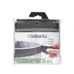Brabantia International B.V. Brabantia Ersatz W&auml;schesack, grau, W&auml;schekorb-Sack als