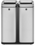 helit Abfallbeh&auml;lter "the twin bin ", 30L + 30L, Doppelm&uuml;lleimer aus...