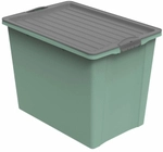 Rotho Kunststoff AG Rotho COMPACT A3 Stapelbox mit Rollen, 70 Liter, Box mit