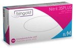 BINGOLD GmbH & Co. KG BINGOLD Nitril 35PLUS Einweghandschuhe, wei&szlig;, Einweghandschuh
