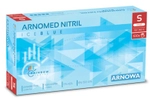 Arnowa GmbH ARNOMED Nitril Ice Blue Einmalhandschuhe, puderfrei, hellblau, Elastische