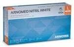 Arnowa GmbH ARNOMED Nitril White Einmalhandschuhe, puderfrei, wei&szlig;, Rei&szlig;feste