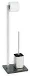 Wenko-Wenselaar GmbH & Co. KG WENKO Slate Rock Stand WC-Garnitur, Offene, verchromte