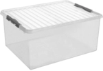 helit "the q-line " Aufbewahrungsbox mit Deckel, glasklar, Lebensmittelechte,