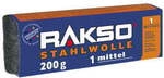 OSCAR WEIL GmbH Rakso Stahlwolle, 200 g - Packung, Sorte: 1-mittel
