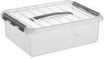 helit "the q-line " Aufbewahrungsbox mit Deckel, transparent, Lebensmittelechte,