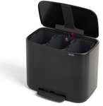 Brabantia International B.V. Brabantia Bo Treteimer, 3 x 11 Liter, M&uuml;lleimer mit