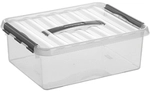 helit "the q-line " Aufbewahrungsbox mit Deckel, transparent, Lebensmittelechte,