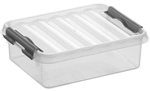 helit "the q-line " Aufbewahrungsbox mit Deckel, transparent, Lebensmittelechte,