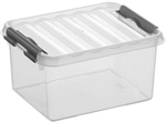helit "the q-line " Aufbewahrungsbox mit Deckel, transparent, Lebensmittelechte,