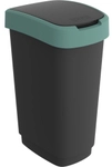 Rotho Kunststoff AG Rotho M&uuml;lleimer TWIST, 50 Liter, Abfalleimer mit Schwing- und
