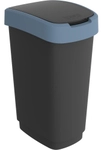 Rotho Kunststoff AG Rotho M&uuml;lleimer TWIST, 50 Liter, Abfalleimer mit Schwing- und