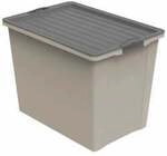 Rotho Kunststoff AG Rotho COMPACT A3 Stapelbox mit Rollen, 70 Liter, Box mit