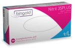 BINGOLD GmbH & Co. KG BINGOLD Nitril 35PLUS Einweghandschuhe, wei&szlig;,...