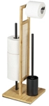 Wenko-Wenselaar GmbH & Co. KG WENKO Stand WC Garnitur Allegre, 3-in-1, Bambus,