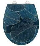 Wenko-Wenselaar GmbH & Co. KG WENKO WC Sitz Big Leaves, Relief Oberfl&auml;che,