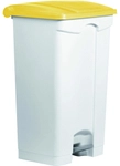 helit Treteimer the step, 90 Liter, Hochwertiger Tretabfallbeh&auml;lter aus sto&szlig;festem