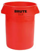 Rubbermaid BRUTE® Abfallbehälter, rot, Robuster Mülleimer mit innovativen