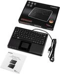 Perixx PERIBOARD-510H Plus Tastatur USB Spanisch Schwarz (PERIBOARD-510 H PLUS ES)
