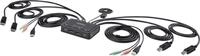 StarTech.com 2-Port Dual-Monitor DisplayPort Cable KVM Switch, 4K 60Hz, Compact...