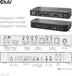 Club 3D CSV-7210 - KVM-/Audio-Switch - 2 x KVM/Audio - 1 lokaler Benutzer -...