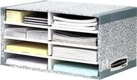 Fellowes Bankers Box System Schreibtischmanager - Karton - Papier - Grau - A4 -