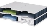 styrodoc duo Dateiablagebox Polystyrol Schwarz - Grau (268-0202.98)