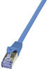 Logilink CQ3096S, LogiLink Patchkabel, Kat. 6A, S/FTP, 10,0 m, blau geschirmt (PIMF),