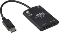 ATEN VS92DP - Video-Verteiler - 2 x DisplayPort - Desktop