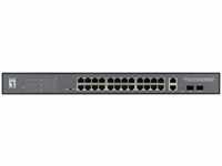 LevelOne GEP-2841, 28-Port Web Smart Gigabit PoE Switch, 2x Gigabit SFP, 2x Gigabit