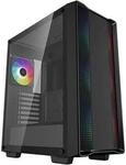 DeepCool CC560 ARGB V2 - Midi Tower - PC - Schwarz - ATX - micro ATX - Mini-ITX - ABS