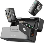 DJI Mic 2 Kabelloses Mikrofonsystem - 2 Sender + 1 Empf&auml;nger + Ladeschale - Schwarz