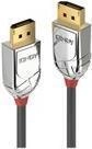 Lindy 0.5m DisplayPort 1.4 Kabel, Cromo Line DP Stecker an Stecker (36300)