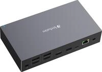 Verbatim Pro - Dockingstation - USB-C - 2 x DP, 3 x HDMI - 1GbE - 120 Watt (32172)