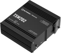 Teltonika TSW202 Managed Gigabit PoE+ Switch 8x PoE Ports 240W DIN-Schiene