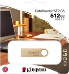 Kingston DataTraveler SE9 G3 - USB-Flash-Laufwerk - 512GB - USB 3,2 Gen 1 - Gold