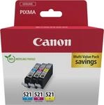 Canon CLI-521 C/M/Y Multi pack - 3er-Pack - 9 ml - Gelb, Cyan, Magenta - original -