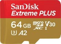 SanDisk micro SDXC karta 64GB Extreme PLUS (200 MB/s Class 10, UHS-I U3 V30) +