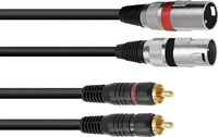 Omnitronic 3022522E, Omnitronic 3022522E Audio-Kabel 6 m 2 x XLR (3-pin) 2 x RCA