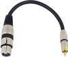 Omnitronic 3022075J, Omnitronic 3022075J Audio-Kabel 0,15 m XLR (3-pin) RCA Schwarz